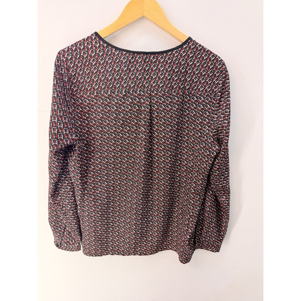 ANN TAYLOR :WOMEN DRESS BLOUSE SIZE 8 VNECK PULLOVER POLYESTER - Picture 2 of 11